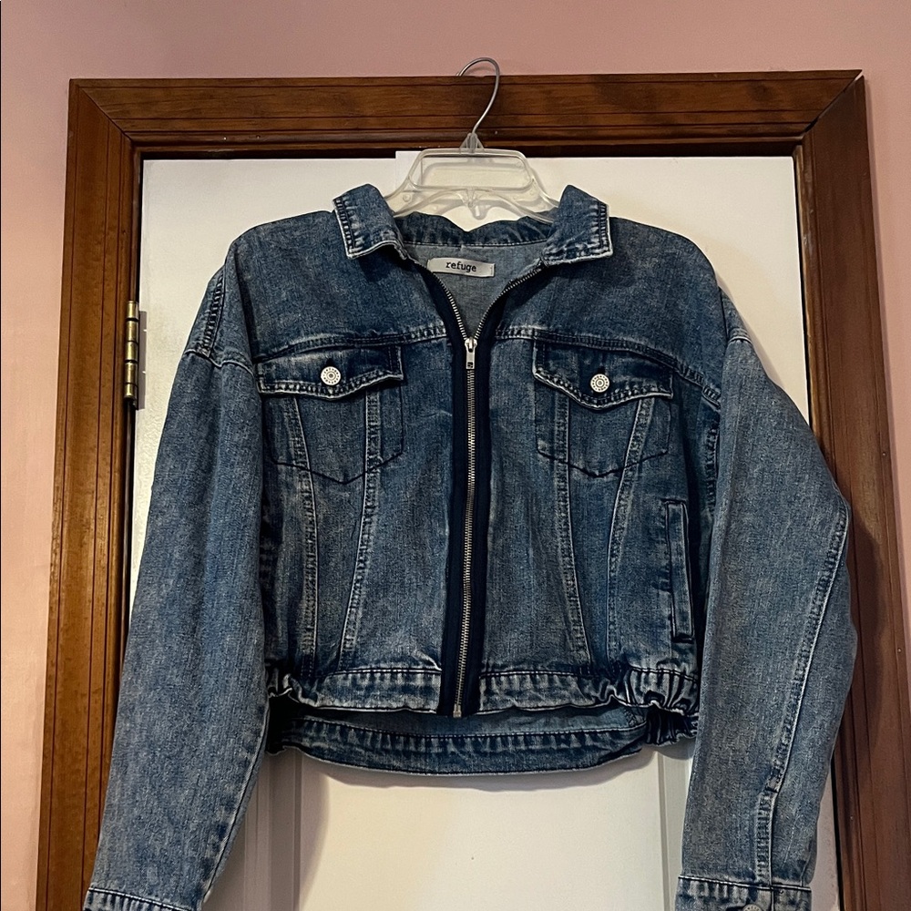 Refuge Denim Cropped Jacket
